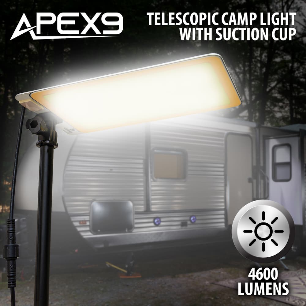 Full image of the Apex9 Telescopic Camp Light with Suction Cup. image number 0