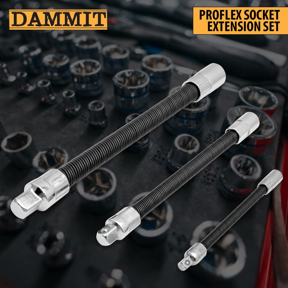 The Dammit Proflex Socket Extension Set. image number 0