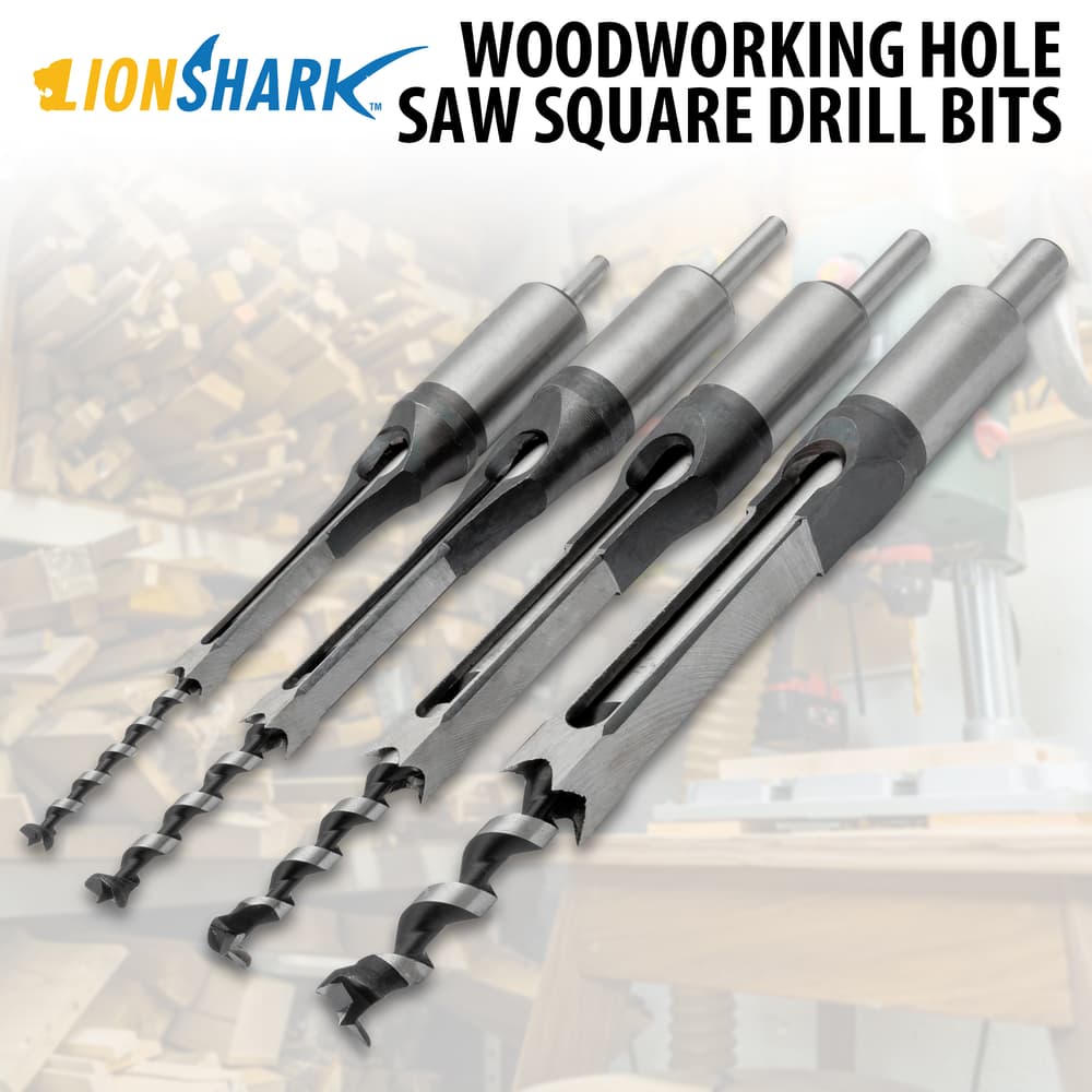 LionShark Woodworking Hole Saw Square Drill Bits image number 0