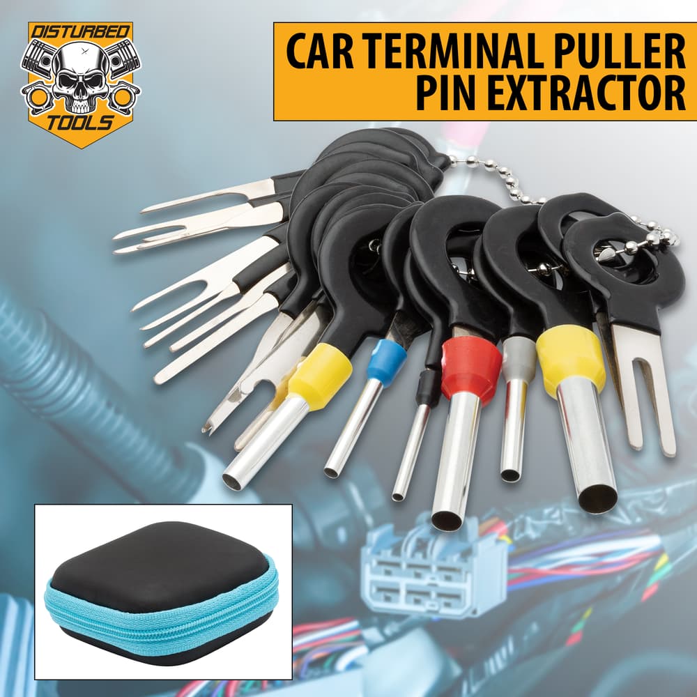 Full image of the Disturbed Tools Car Terminal Puller Pin Extractor. image number 0