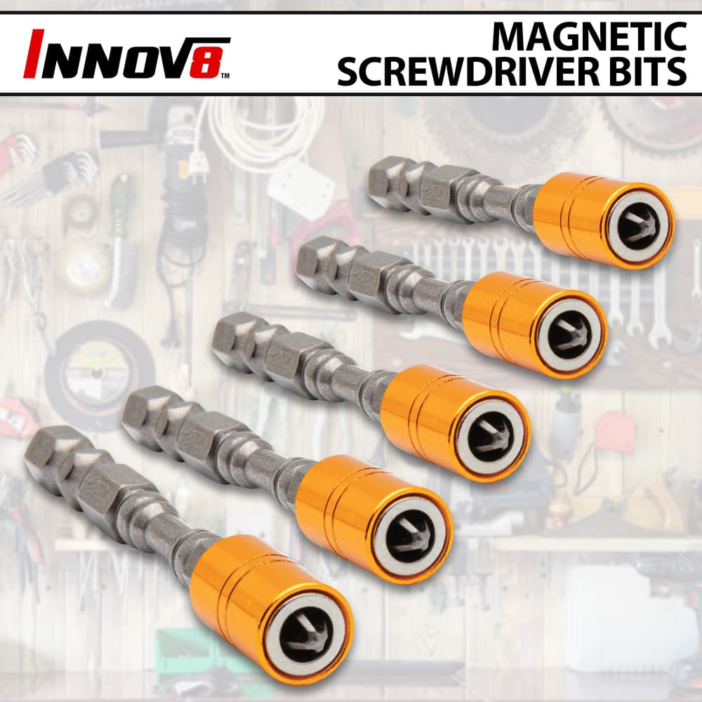 Full image of the Innov8 Magnetic Screwdriver Bits. image number 0