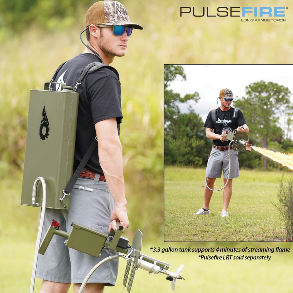 the Pulsefire Backpack Kit is for use with the Pulsefire Handheld Torch image number 0