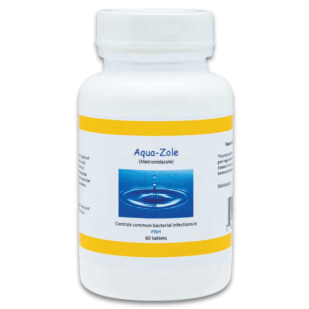 Aquazole Pills shown in their container image number 0