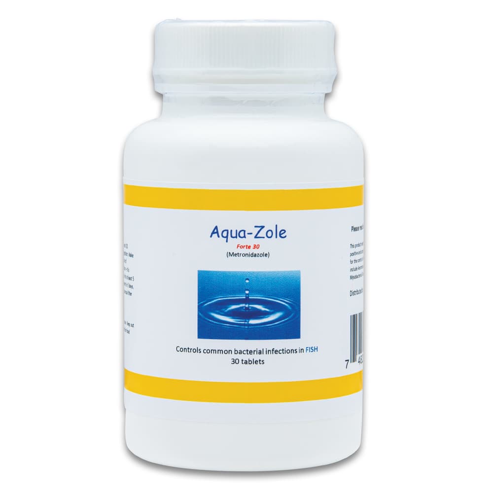The Aqua Zole antibiotic pills come in a bottle image number 0