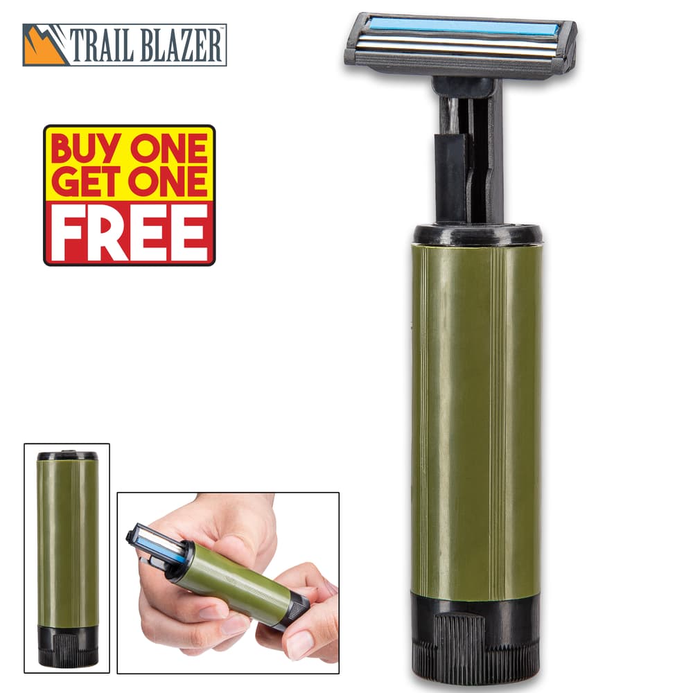 BOGO gives you two of these camping razors for one low price image number 0