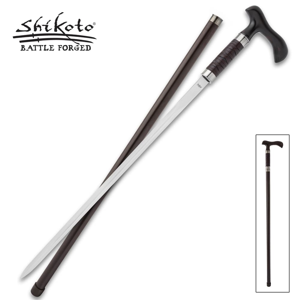 Shikoto Forged Gentlemans Sword Cane 1045 Carbon image number 0