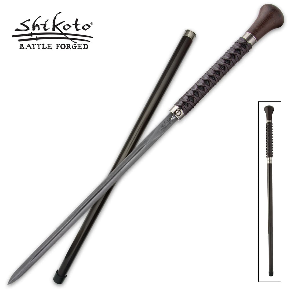 This sword cane makes an attractive accessory, and it also has a little something extra to keep you safe when you’re out and about image number 0