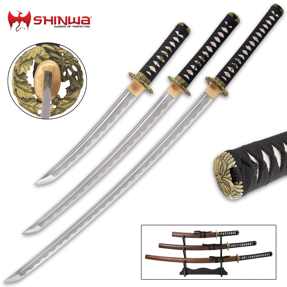 This is a must-have sword set for the avid collector because it includes all of the Samurai’s blades that were taken into battle image number 0