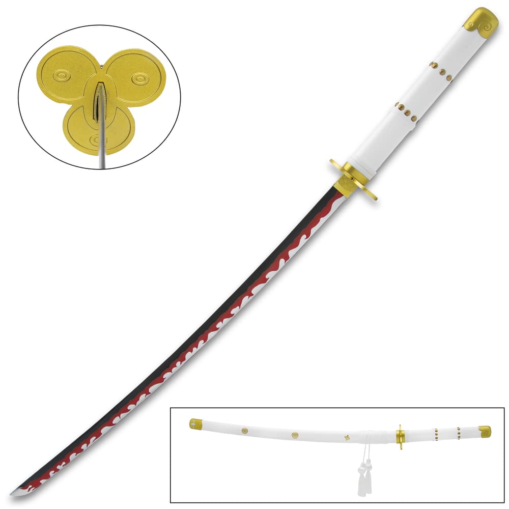 The Kozuki Oden’s Ame No Habakiri Katana And Scabbard is 40 1/2" in length image number 0