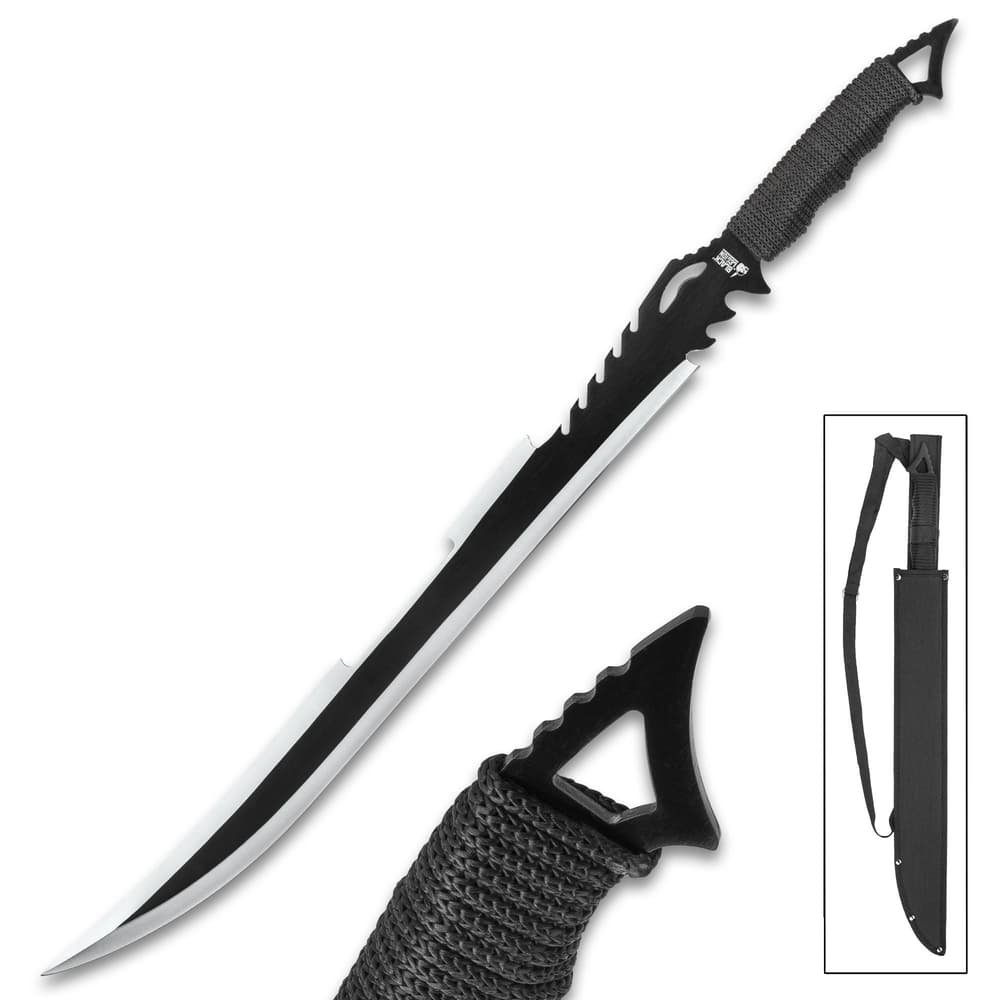 Black Legion Death Stalker Sword with Nylon Sheath image number 0