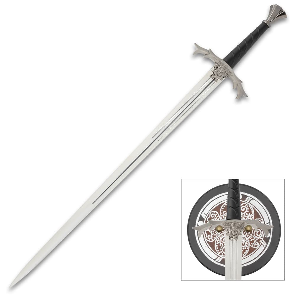 Full image of the Kingdom's Legacy Medieval Replica Sword. image number 0
