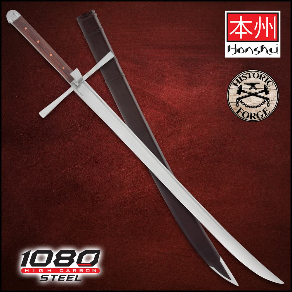 The Honshu Historic Forge Kreigsmesser Sword and Scabbard. image number 0