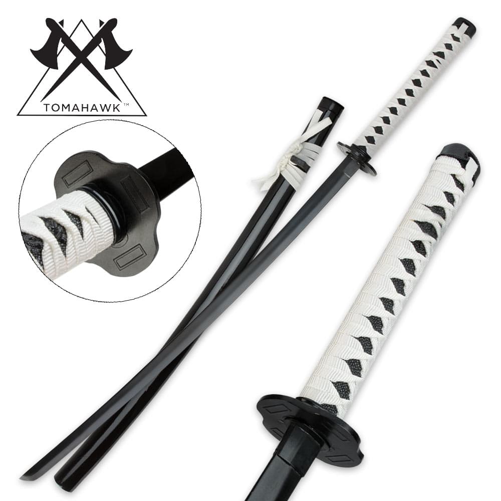 White Emperor Katana Sword With Scabbard image number 0