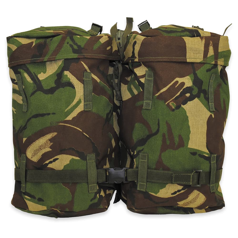 This military surplus pack is a versatile system that can worn a variety of ways including separated into two daypacks image number 0