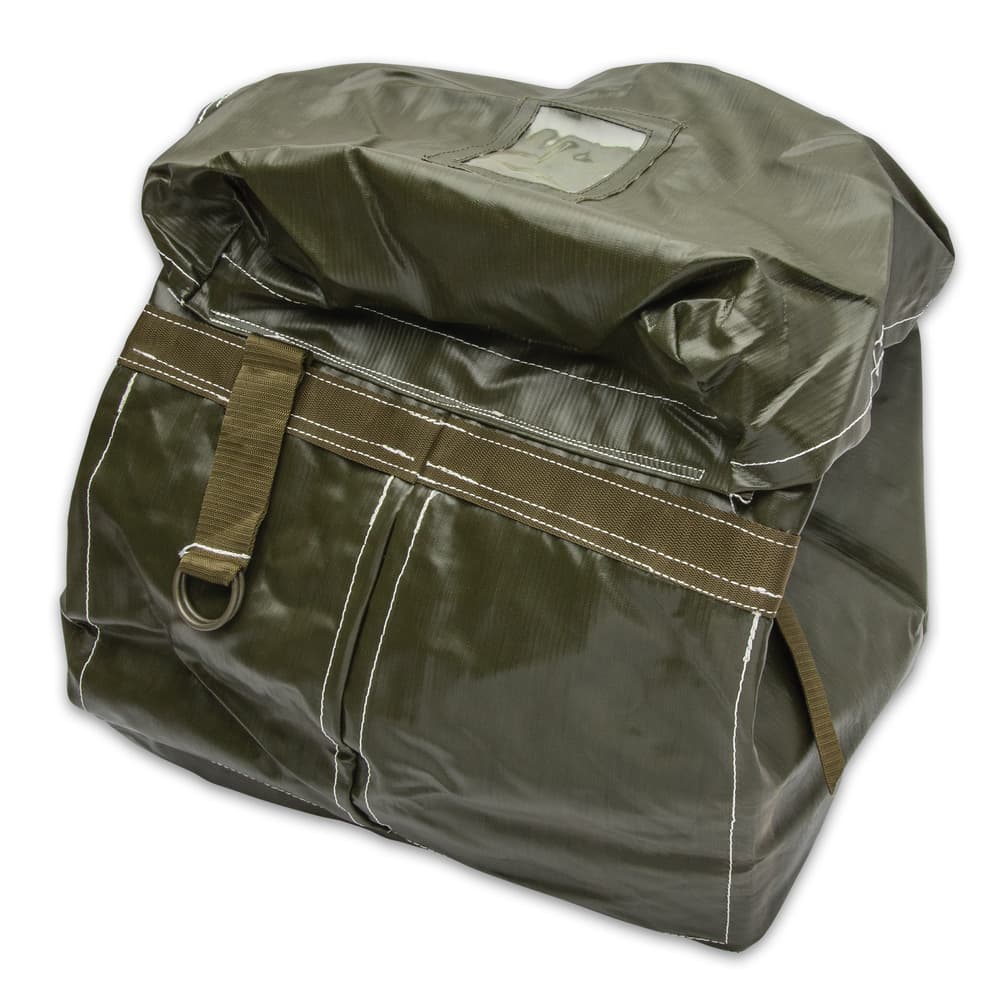Add the Czech Military Surplus M85 Duffle Bag to your collection of gear bags for when you’re going into a wet weather condition image number 0