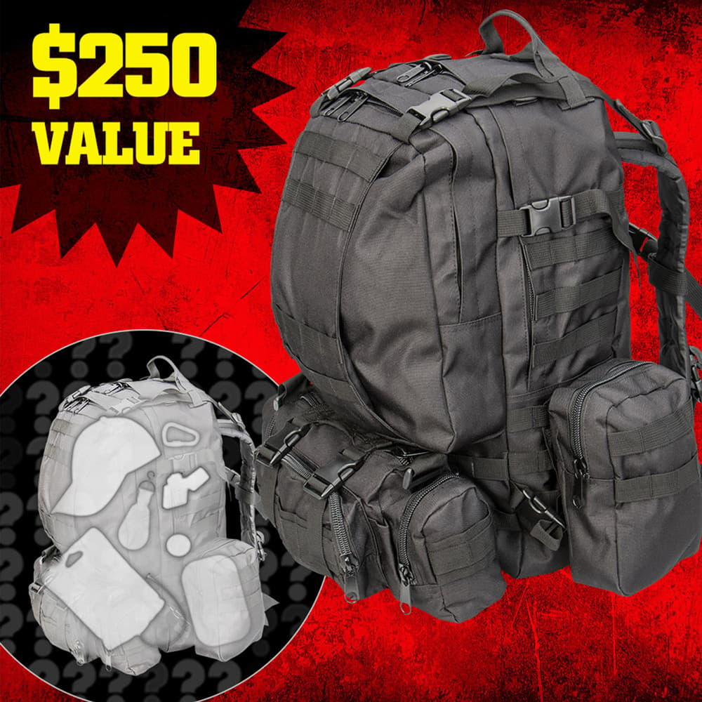 M48 Bugout Mystery Bag XXL - Tactical Backpack Filled with Wide Assortment of Gear image number 0