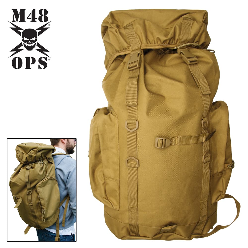 The immense, 45L main compartment can hold just about everything, making it great for camping, hiking and traveling image number 0