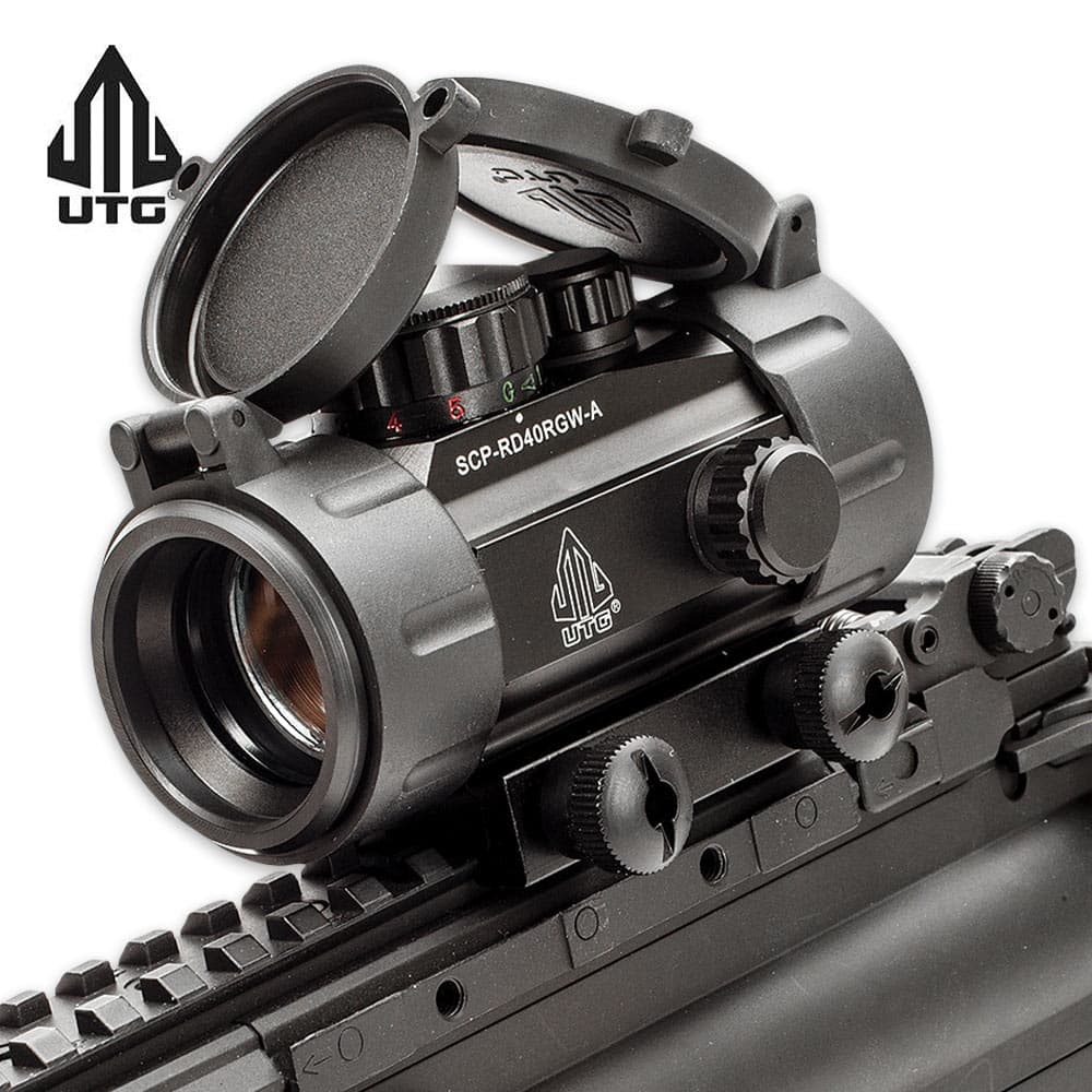 Tactical Scope Reflex Stinger 4 MOA Red Green Dot Sight With Picatinny Mount 