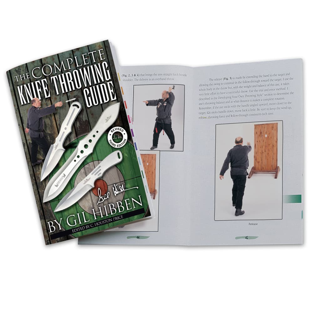 The 64-page, knife throwing guide takes you through the basics of knife-throwing from grip to release image number 1