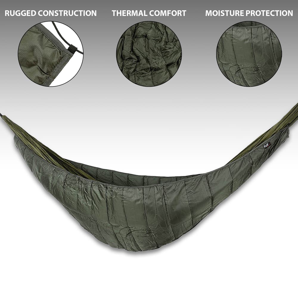 The hammock underquilt's full length shown image number 1