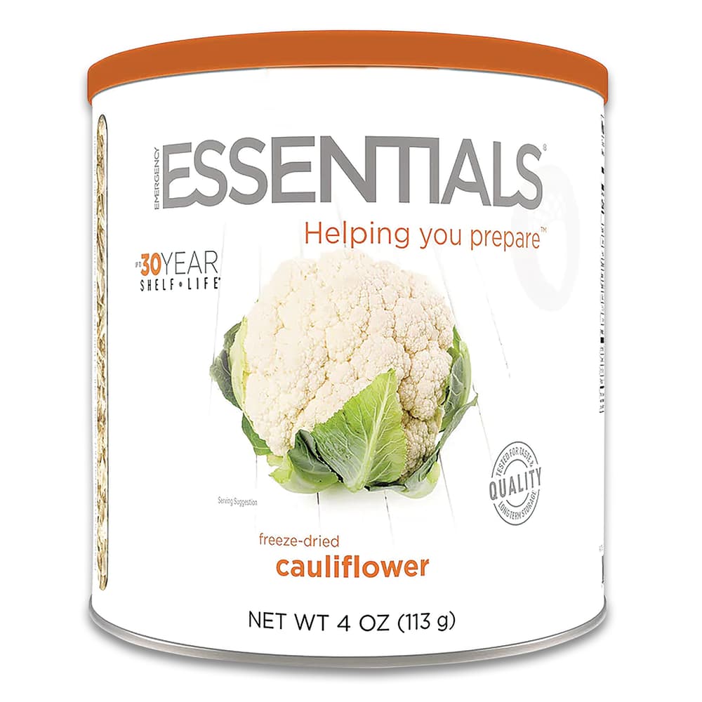 The cauliflower comes in a steel can image number 1