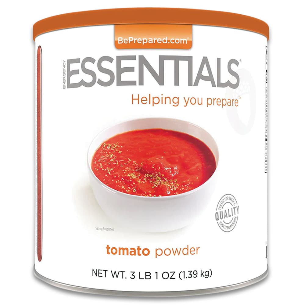 The tomato powder comes in a steel can image number 1