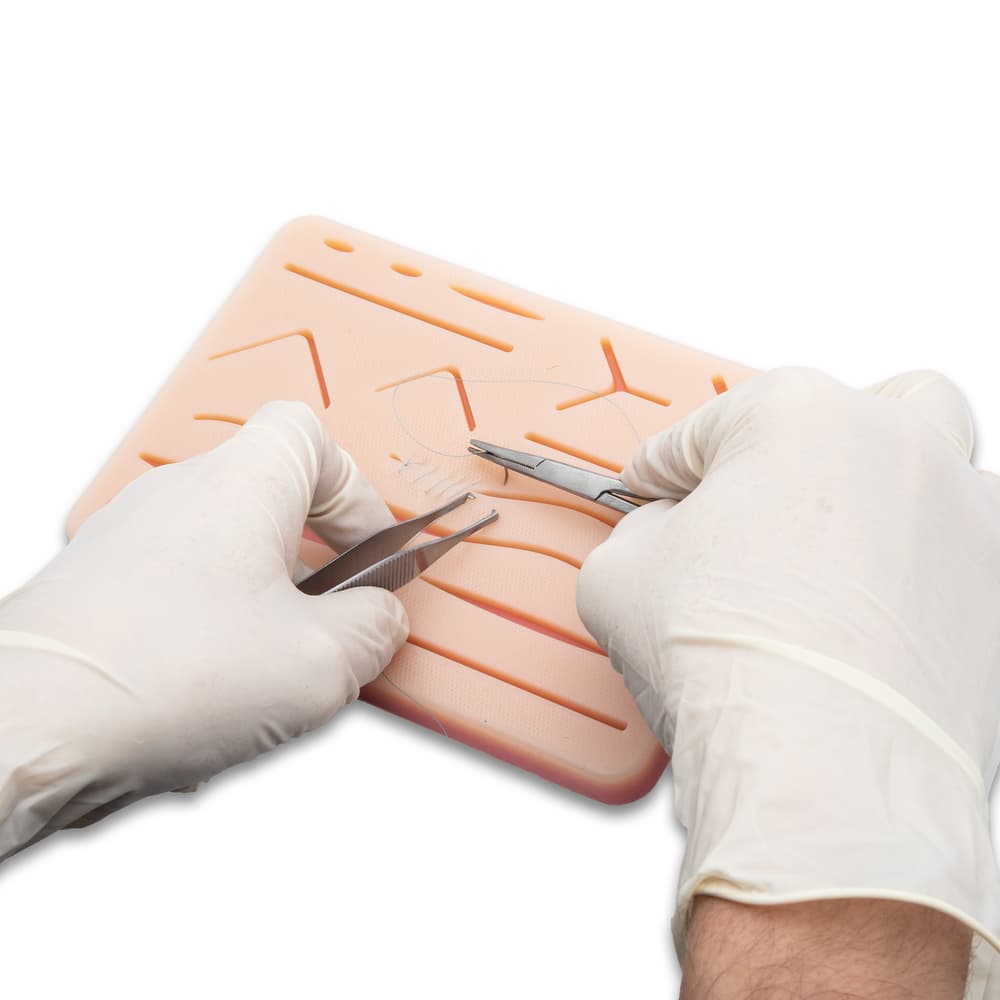 The suture practice kit in use image number 1