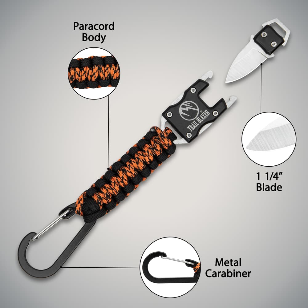 The features of the carabiner lanyard image number 1
