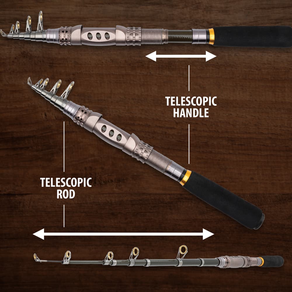 Details and features of the Mini Telescope Fishing Rod. image number 1
