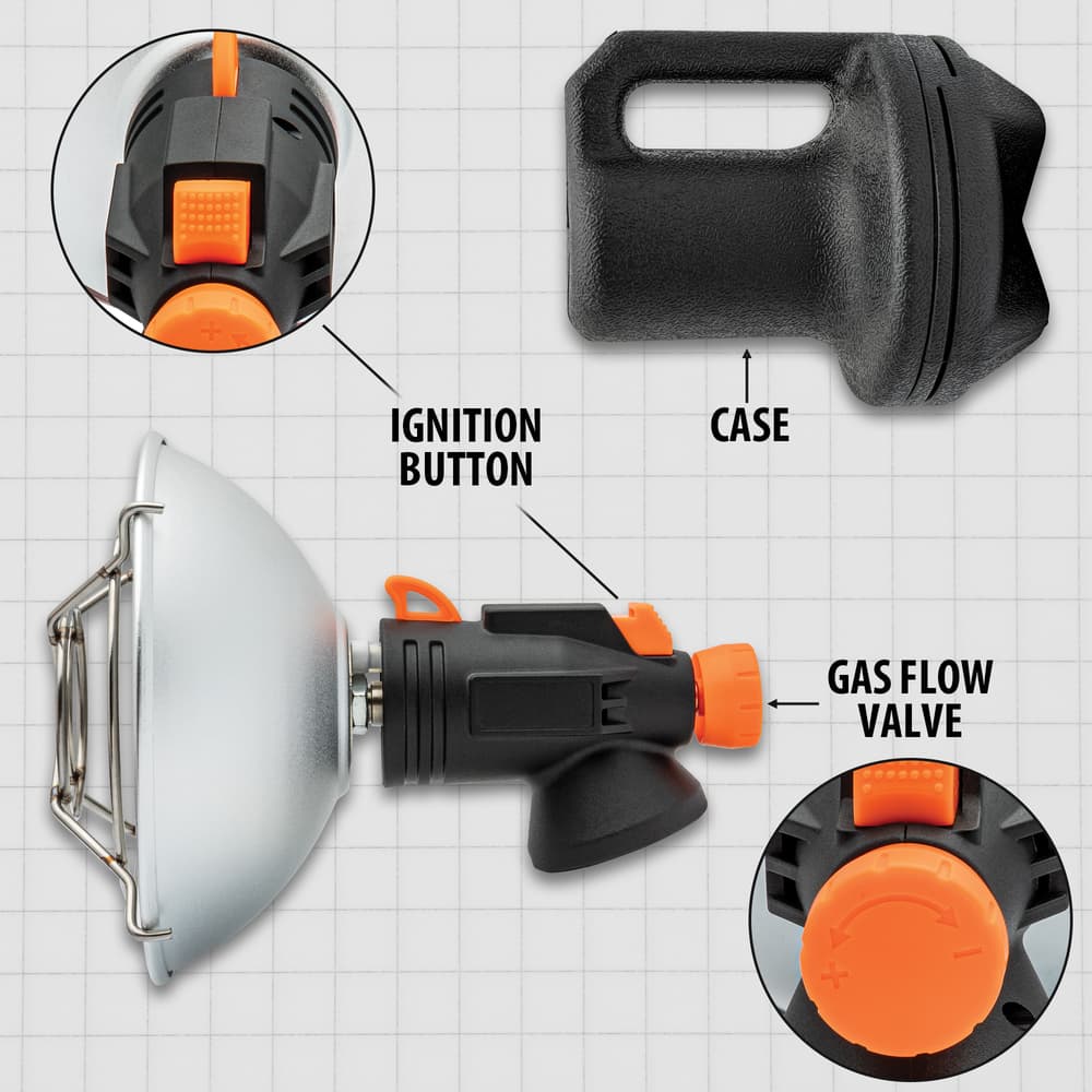 Details and features of the Outdoor Portable Heater. image number 1