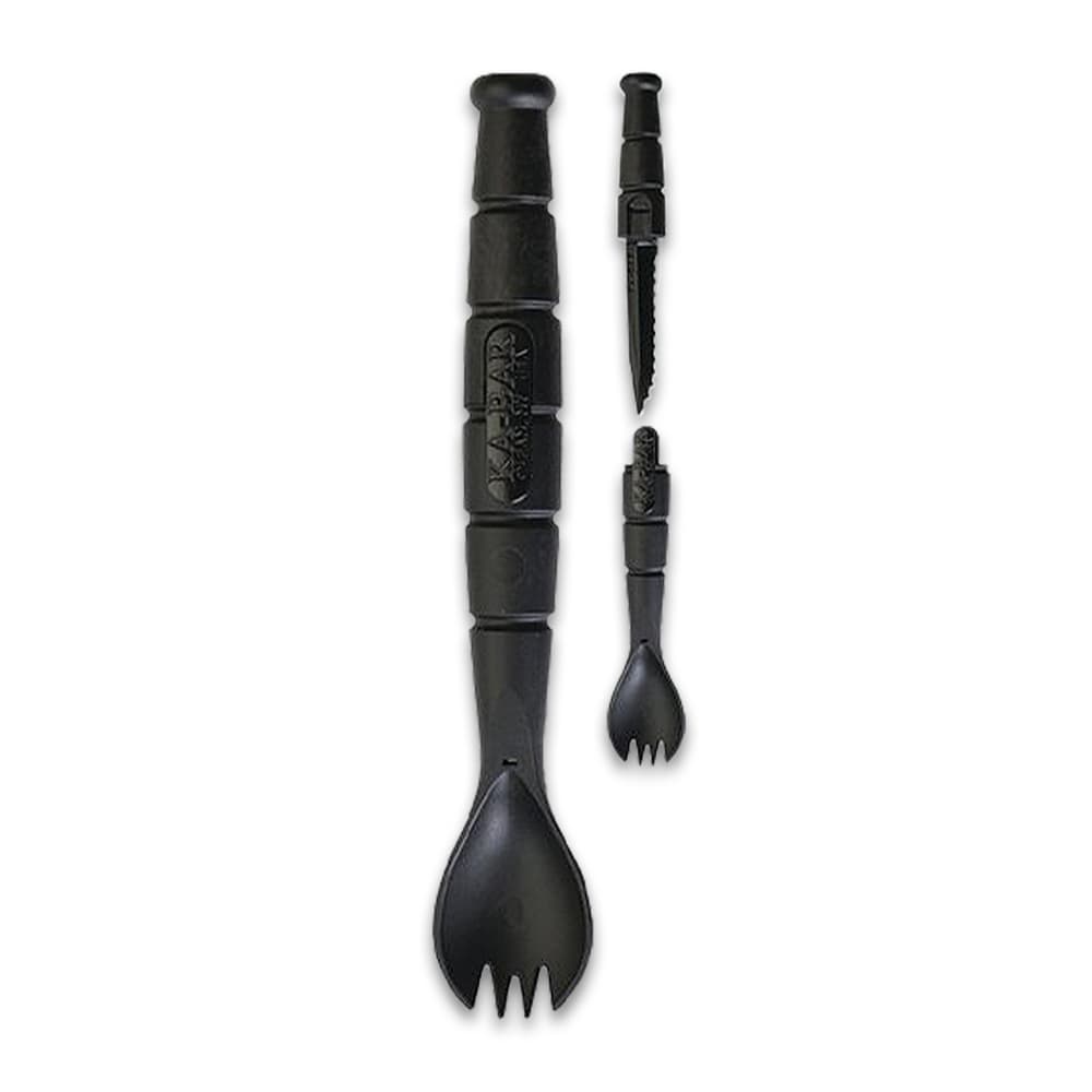 Full image of the knife out of the spork in the Field Kit Spork & Knife 3 Pack. image number 1