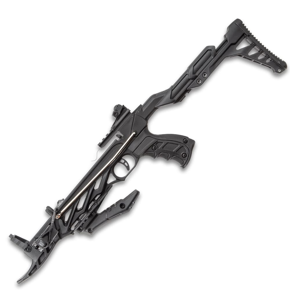 M48 Hell Hawk Self-Cocking Assault Crossbow Pistol - Lightweight Fiberglass Construction, 185 FPS, Bolts Included - Length 24 2/5” image number 1