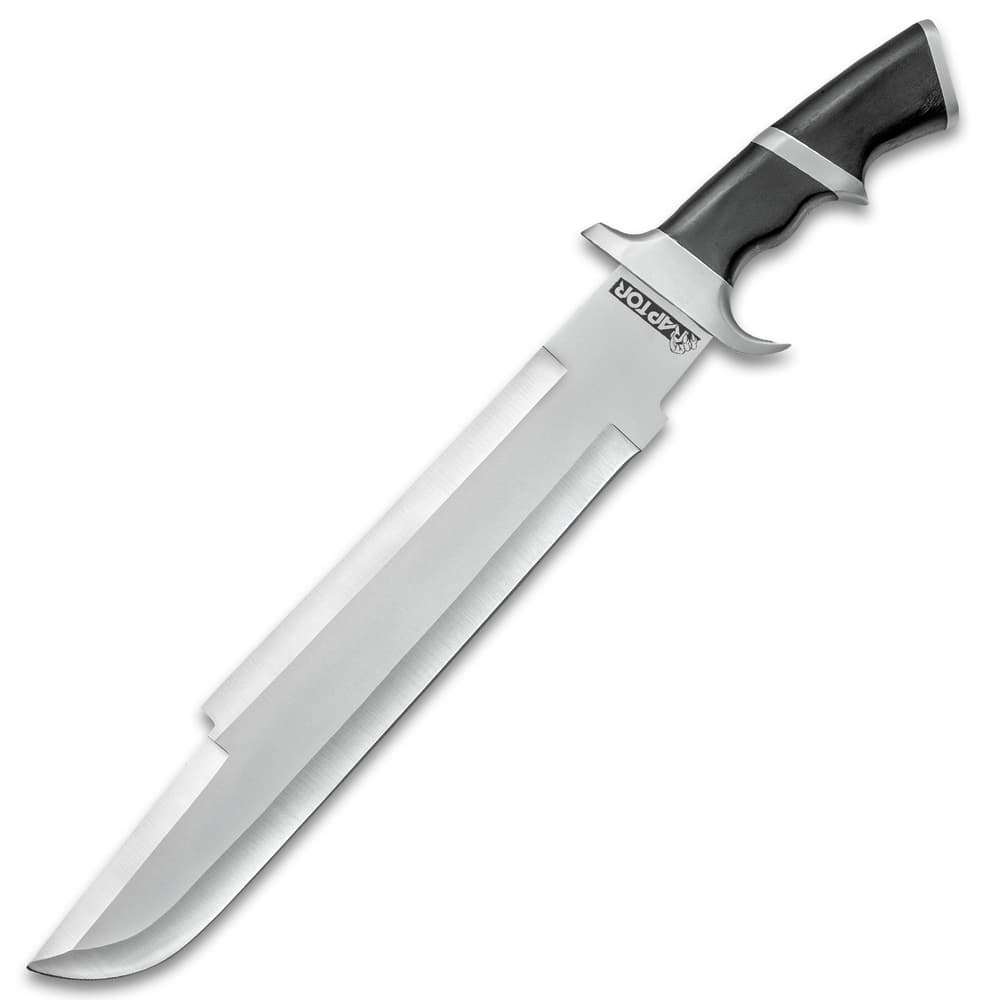 Raptor Machete With Sheath - Stainless Steel Blade, Pakkawood Handle, Stainless Steel Guard And Pommel - Length 20 1/2” image number 1