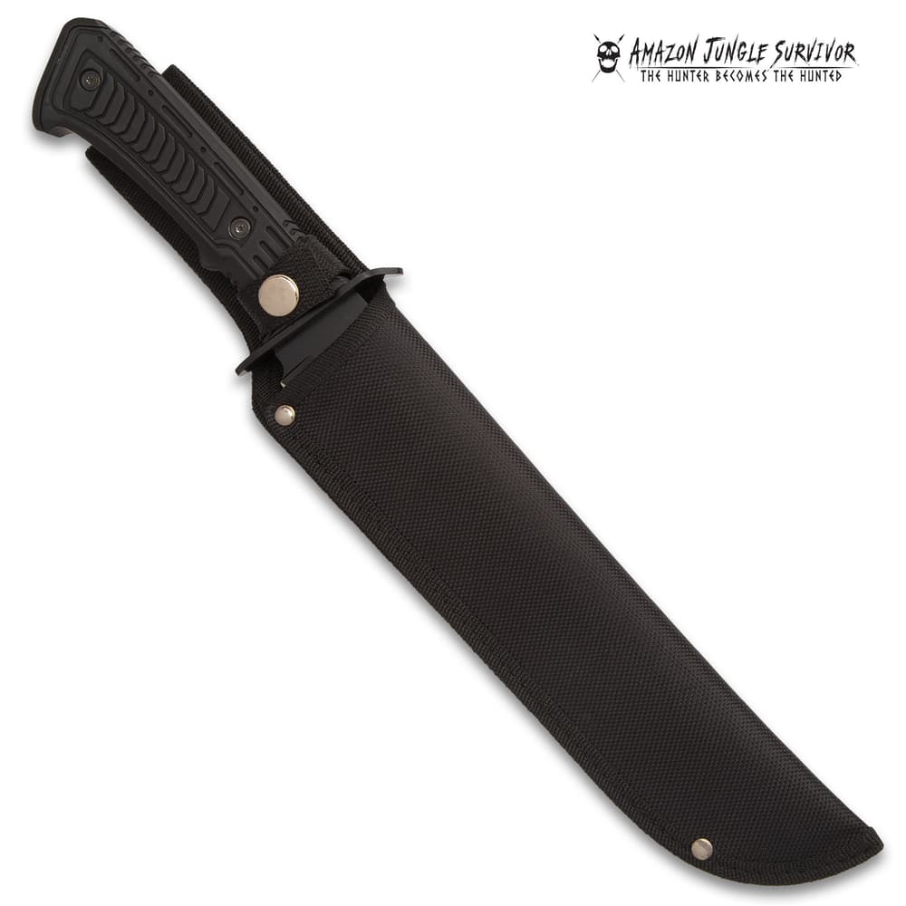 A tough nylon belt sheath is included with the knife. image number 1