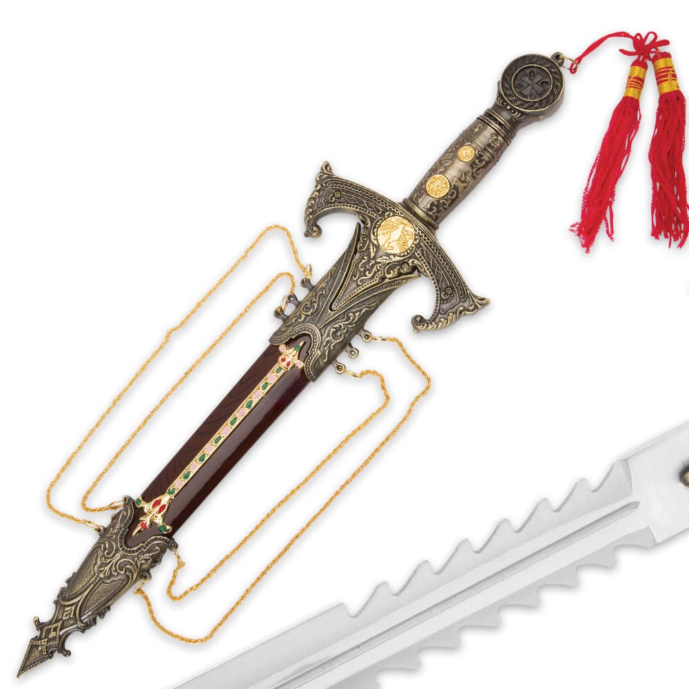 Knights Templar Dagger with Sheath image number 1