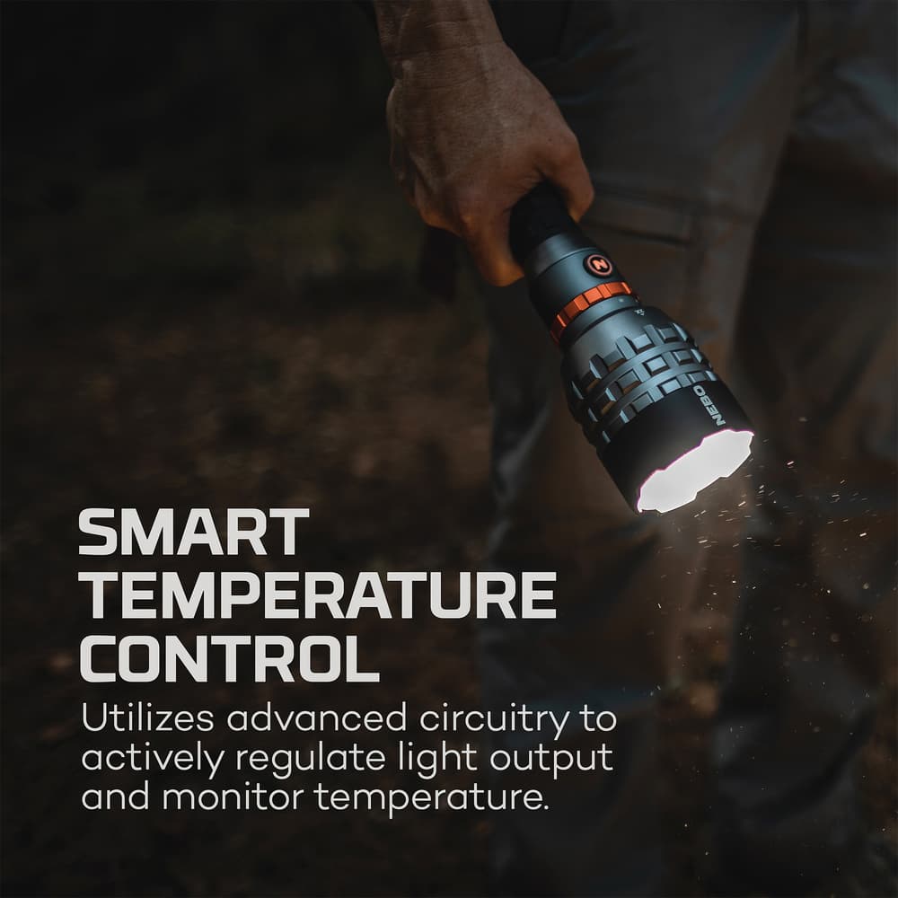The NEBO Davinci rechargable flashlight offers smart temperature control to prevent overheating image number 1