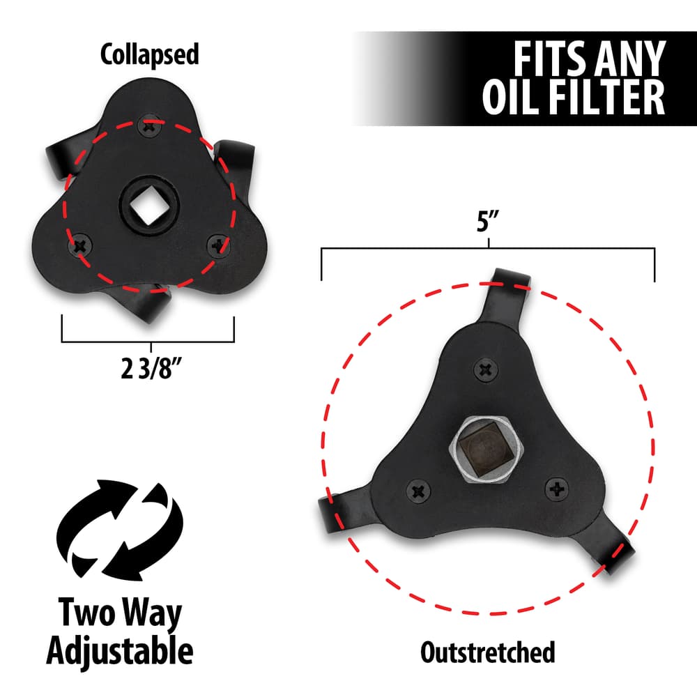 The specs of the oil filter wrench image number 1
