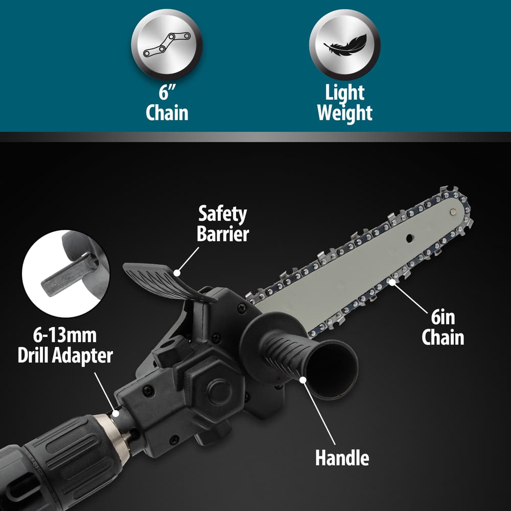 Details and features of the Mini Chainsaw Adapter. image number 1