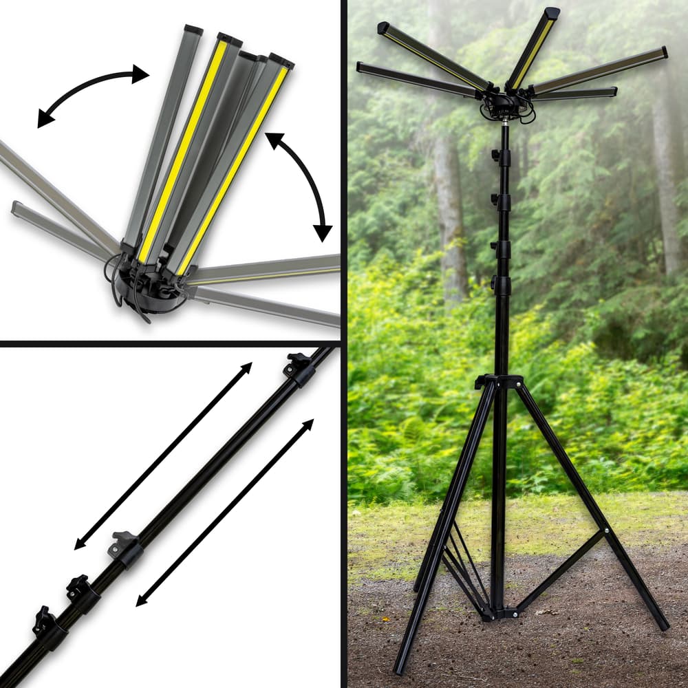 Full image of the telescopic rod included with the Apex9 Telescopic Camp Light. image number 1