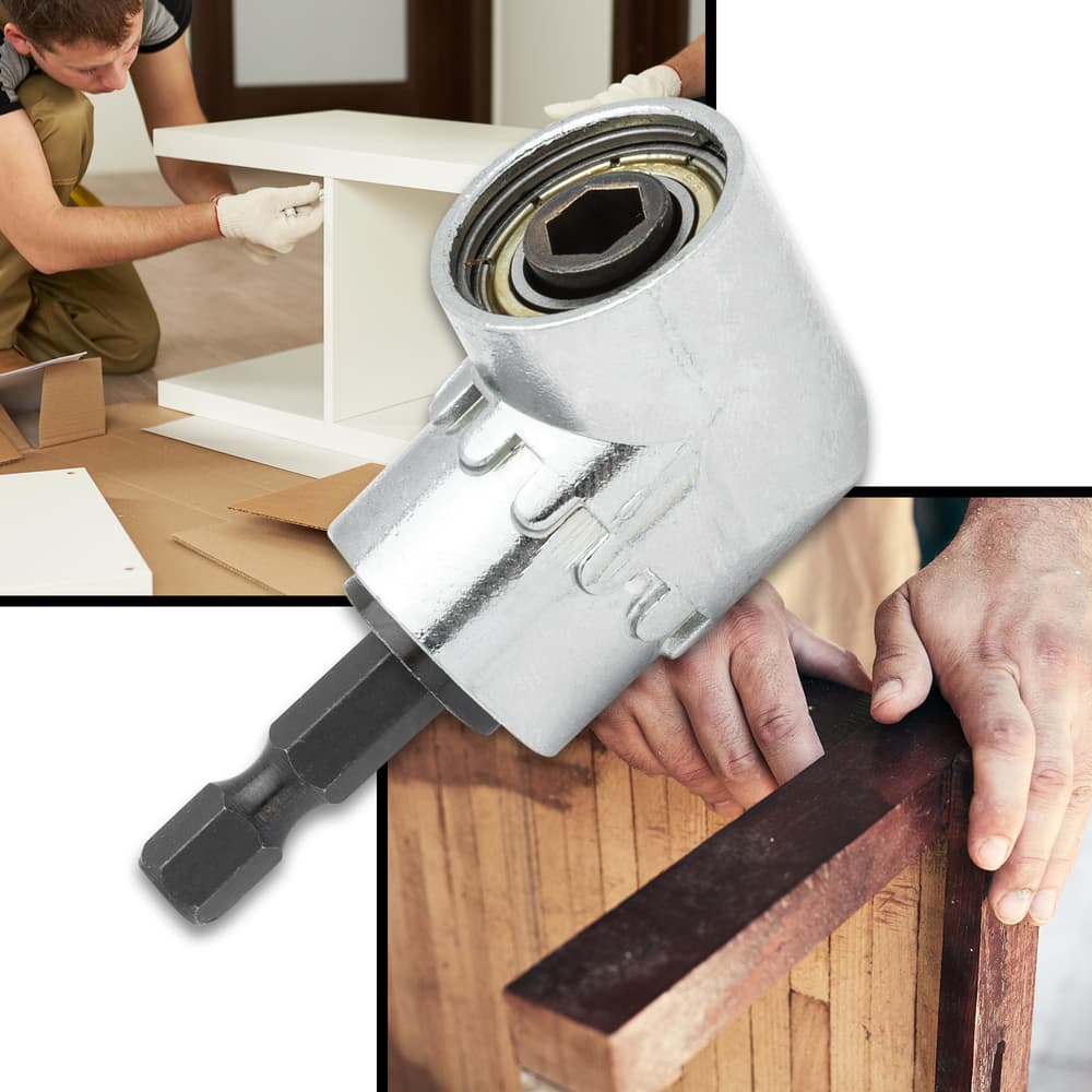 Full image showing the Magnetic Swiveling Bit Tip Holder in use. image number 1