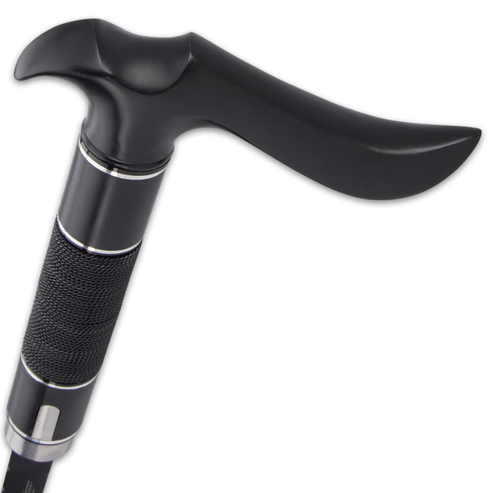 The custom hook, stainless steel handle has a black oxide coating and is heavy-duty enough to use as a club for self-defense image number 1