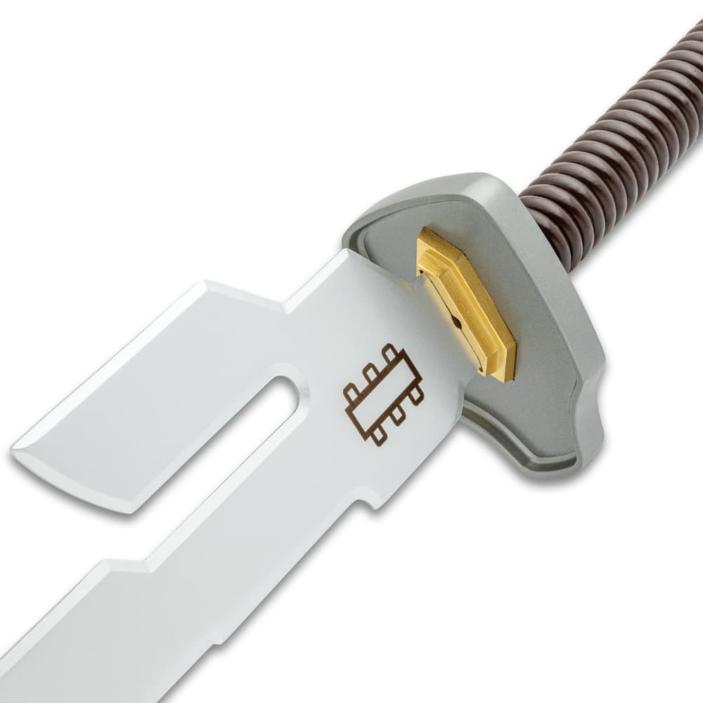 Close up image of the blade and guard of the Fushiguro Touji Sword. image number 1