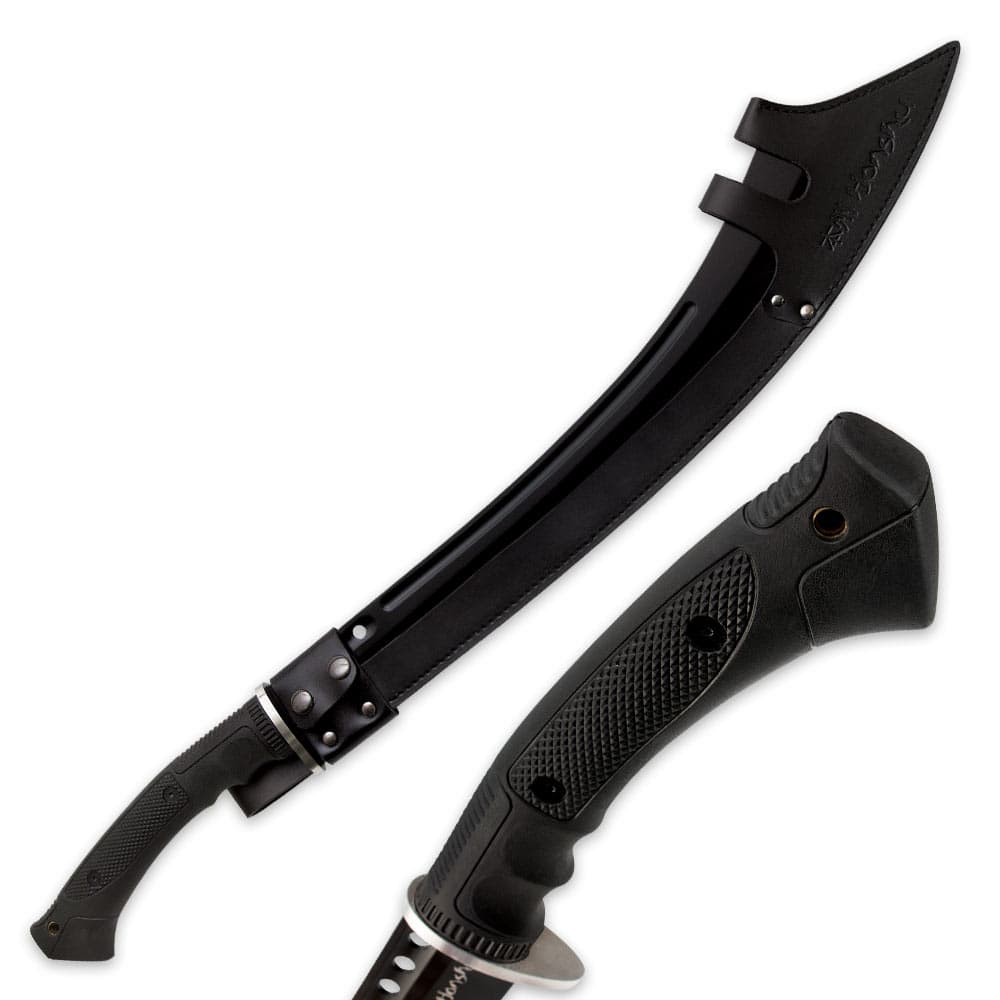 Honshu War Sword With Sheath - Black image number 1