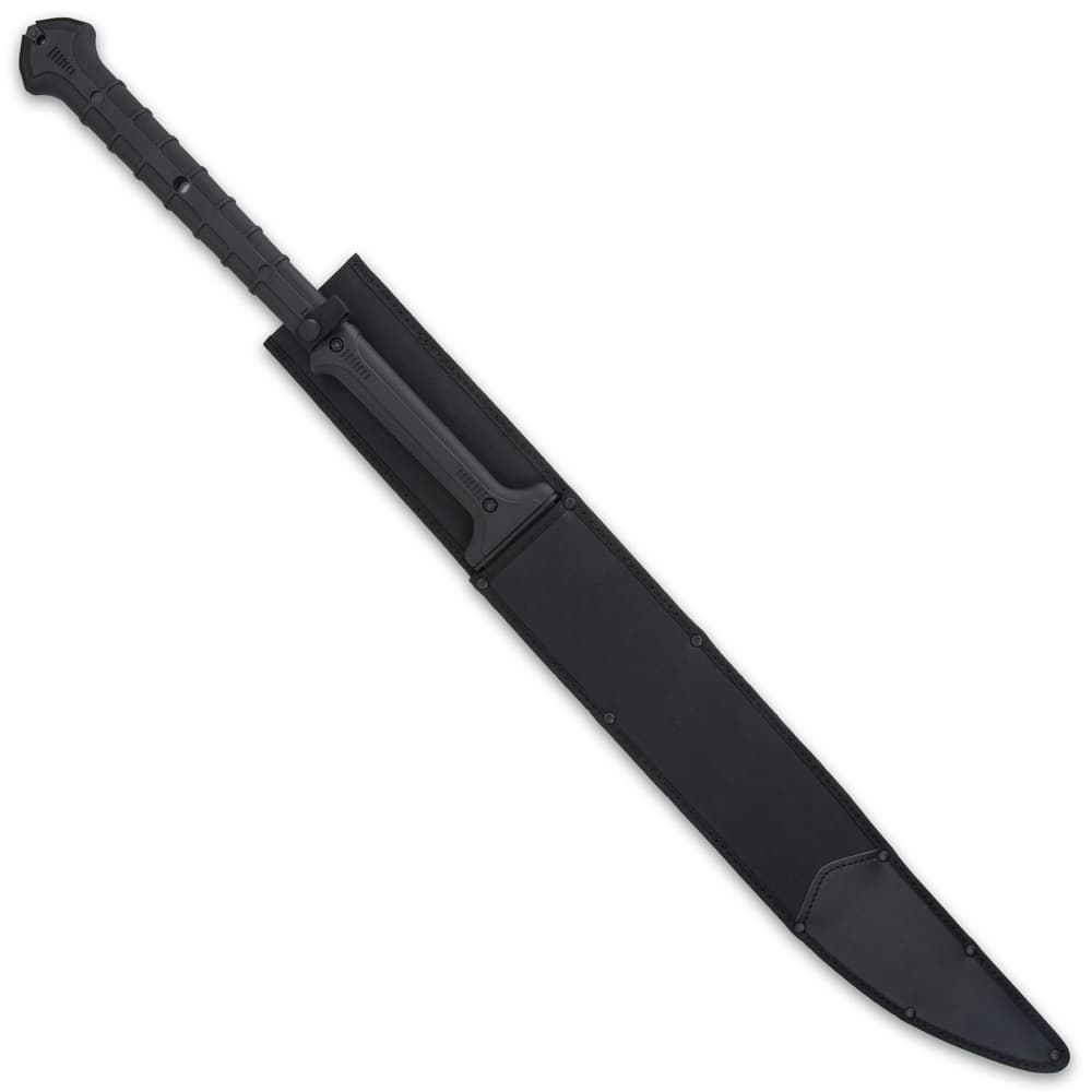 The 40” overall length sword can be carried in its nylon sheath with an adjustable, quick-release shoulder harness image number 1