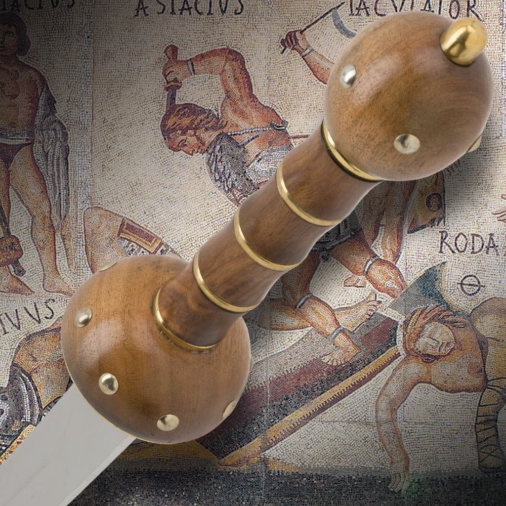 Roman Gladiator Spartan Gladius Sword and Sheath image number 1