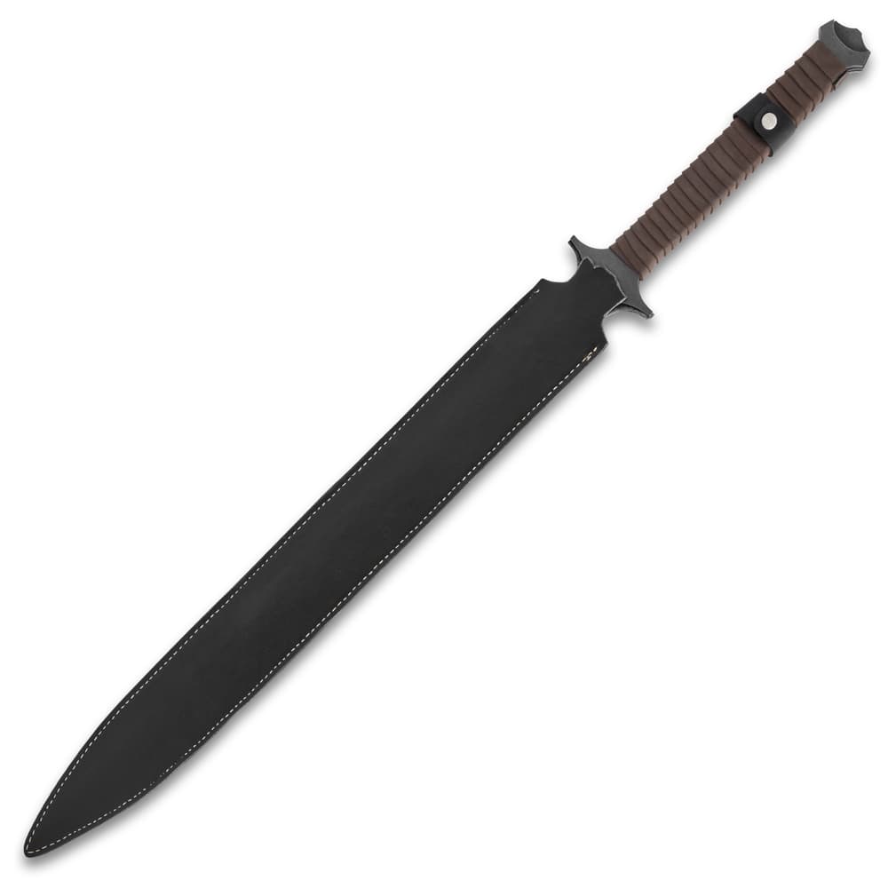 The high-quality sword can be carried in its belt sheath image number 1