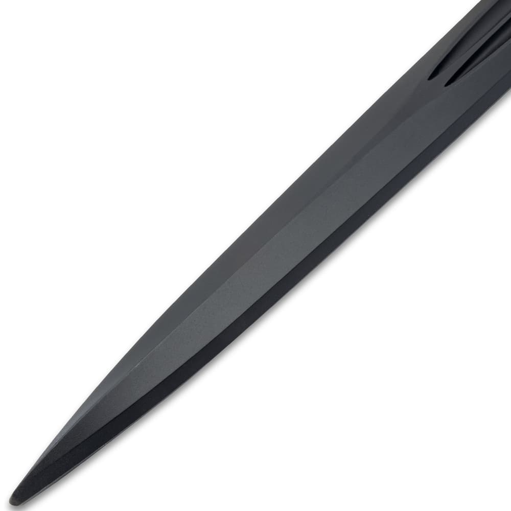 Close up image of the Training Single-Handed Broadsword polypropylene blade. image number 1