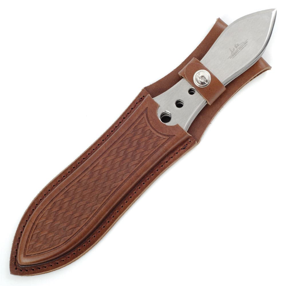 Gil Hibben Competition Throwing Knife Triple Set With Leather Sheath - One-Piece 420 Stainless Steel, Perfectly Balanced - 12 1/8" Length image number 1