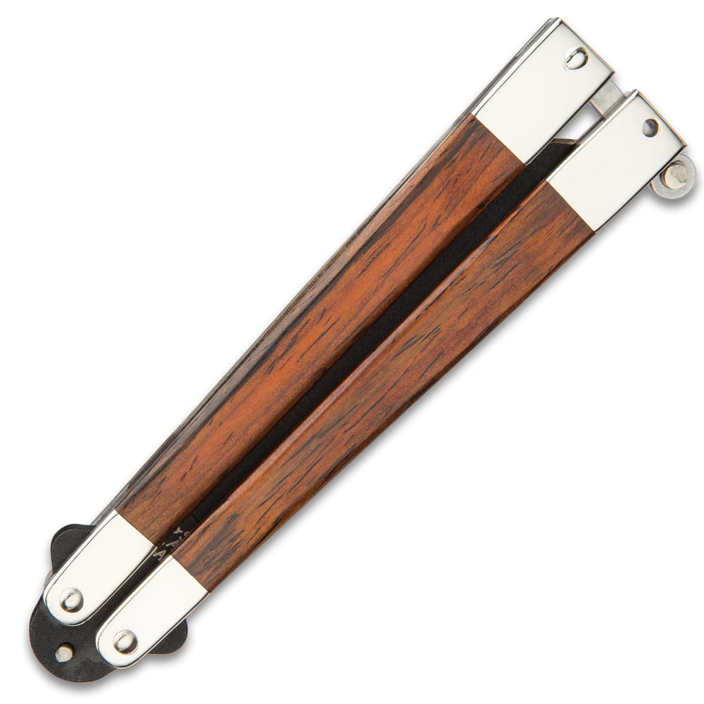 Bear & Son Cocobolo Butterfly Knife image number 1
