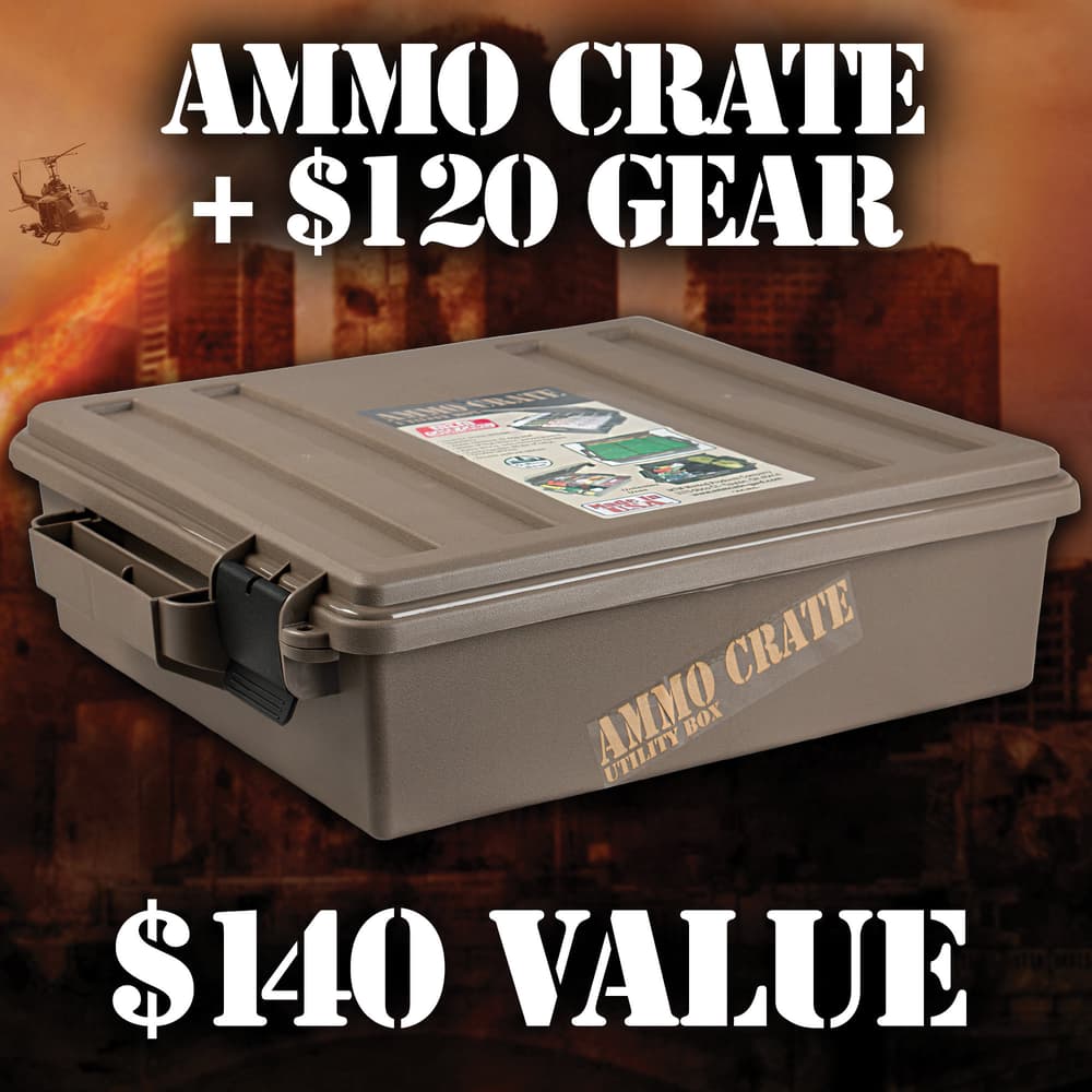 Doomsday Mystery Crate - Rugged Ammo Crate Packed with Assortment of Survival, Emergency, Outdoors, Bug-Out and Other Gear image number 2
